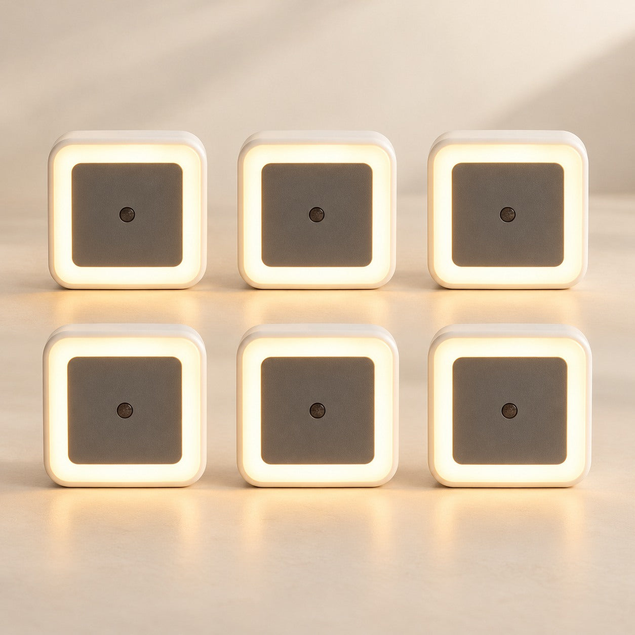 Warm Glow Sensor Night Lights · 6 Pack