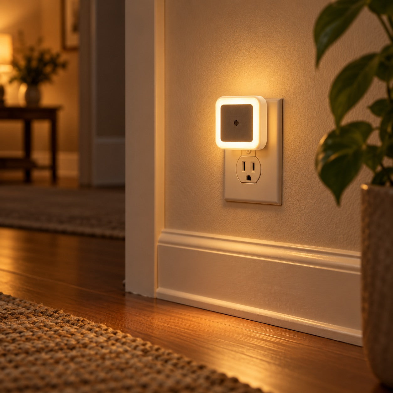 Warm Glow Sensor Night Lights · 6 Pack in everyday use