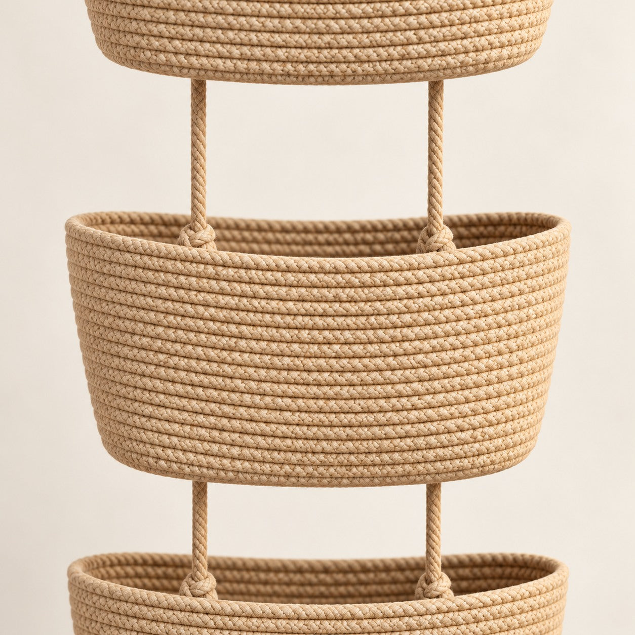 Woven Three-Tier Hanging Basket — view 3